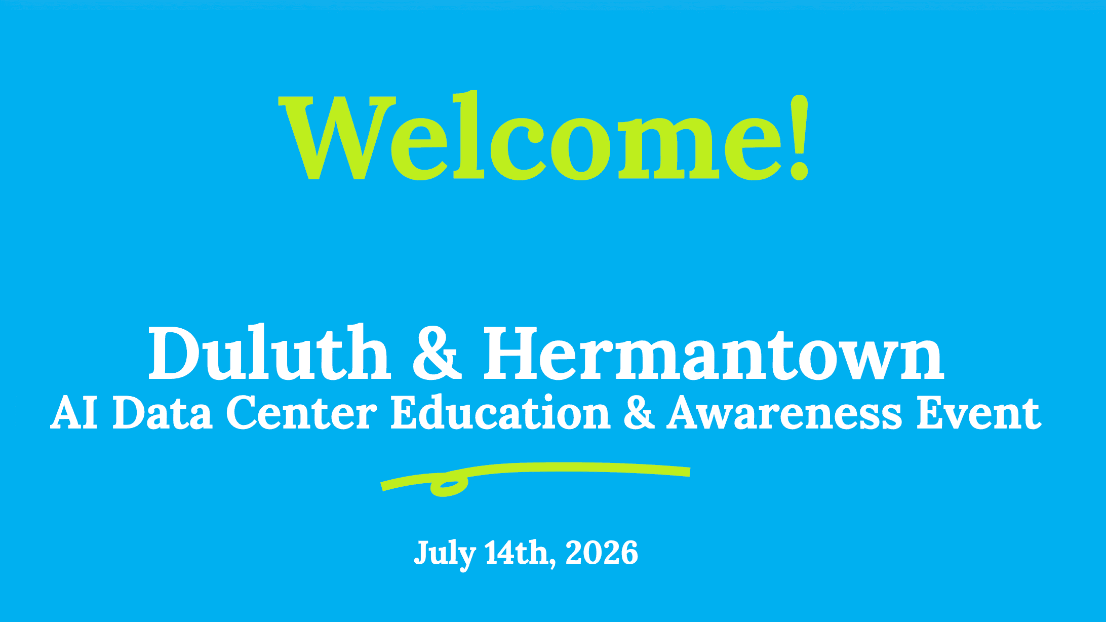 Duluth & Hermantown Data Center Education & Awareness